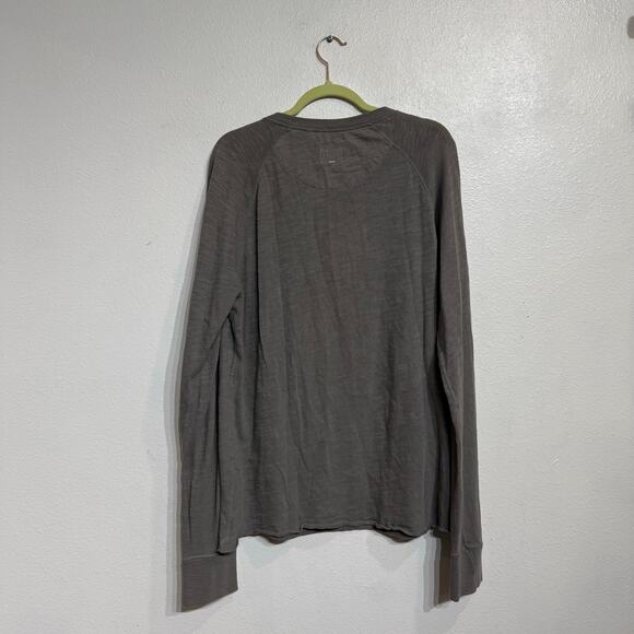 Rag & Bone Charcoal Grey Long Sleeve Henley Sz XL - Picture 10 of 12